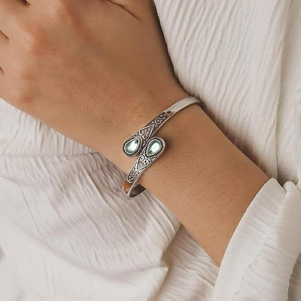 Ethnic Inlaid Imitation Stone Bracelet — image 3
