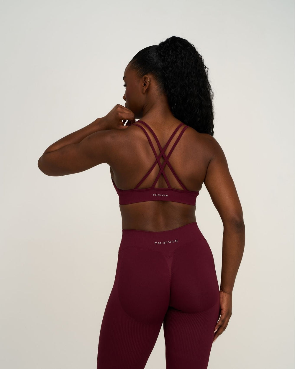 Elevate™ Sculpting Seamless High Apex Bra | Merlot