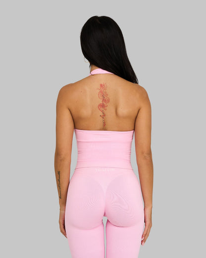 Elevate™ Sculpting Seamless Halterneck Top | Candy Pink