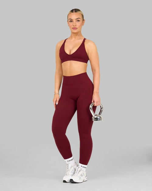 Elevate™ Sculpting High Waist Scrunch Leggings | Fine Wine