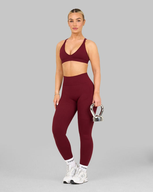 Elevate™ Sculpting High Waist Scrunch Leggings | Fine Wine