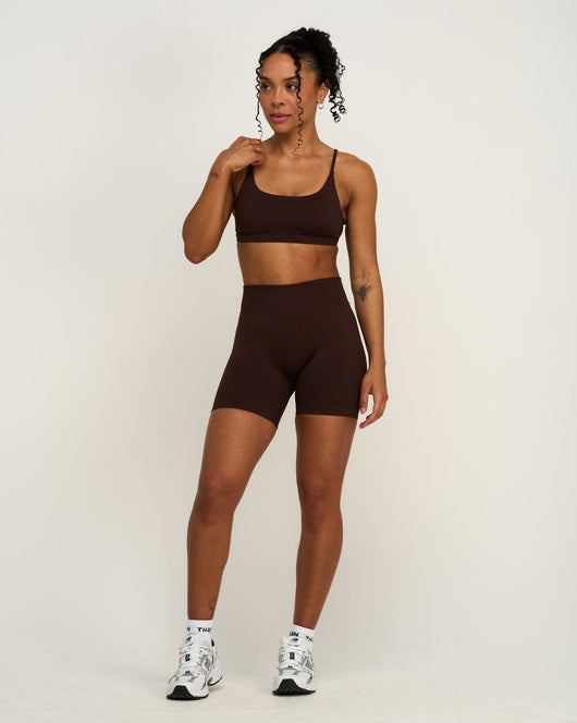 Elevate™ Sculpting Seamless Scoop Neck Bra | Coffee