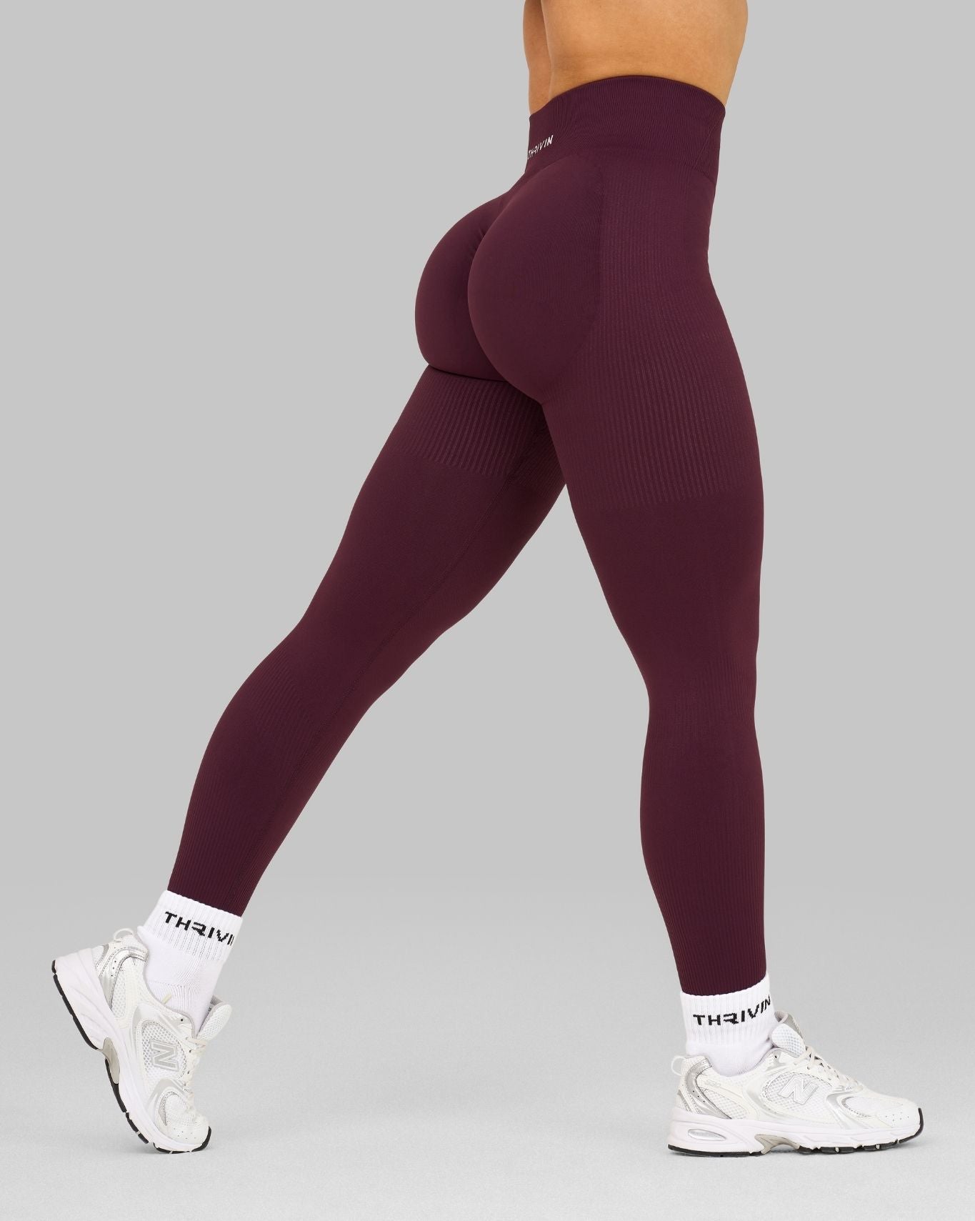 Elevate™ Sculpting High Waist Scrunch Leggings | Winter Plum