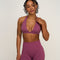 Elevate™ Sculpting Seamless V-Neck Halter Bra | Orchid Mauve