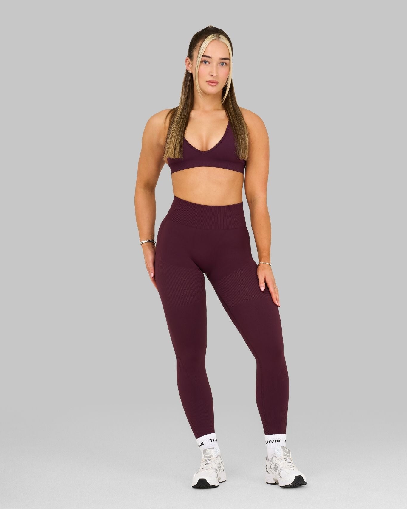 Elevate™ Sculpting High Waist Scrunch Leggings | Winter Plum