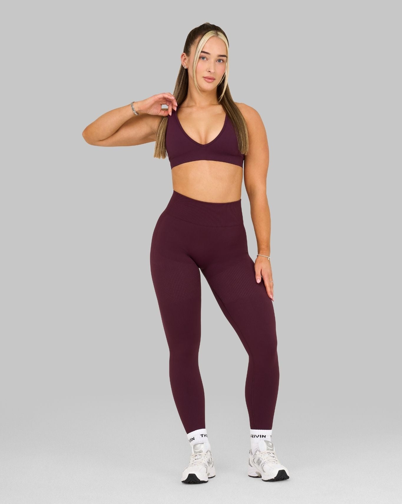 Elevate™ Sculpting High Waist Scrunch Leggings | Winter Plum