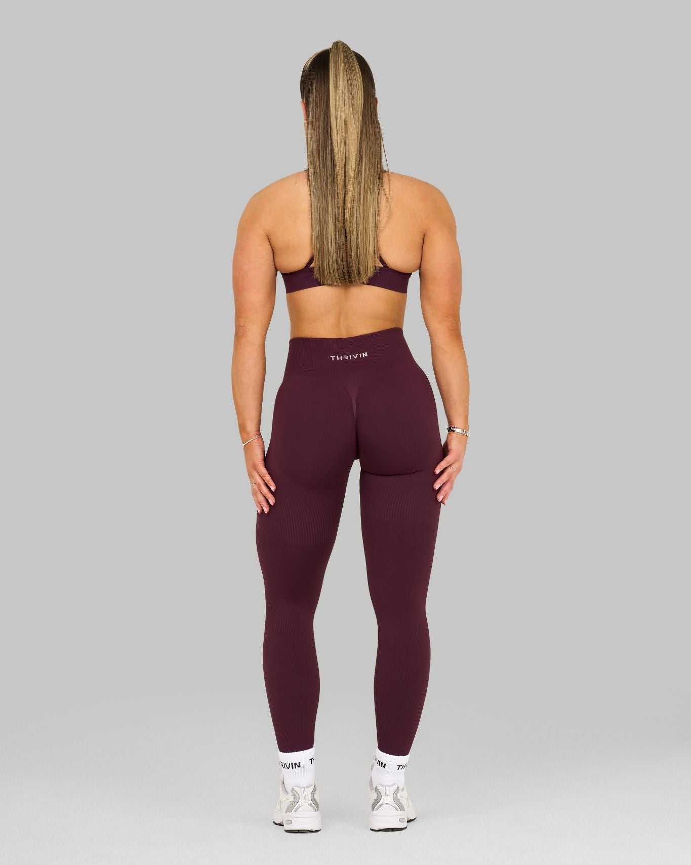 Elevate™ Sculpting High Waist Scrunch Leggings | Winter Plum