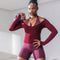 Elevate™ Sculpting Seamless V-Neck Top | Merlot