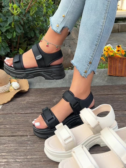Cloud-Step Sporty Platform Sandals