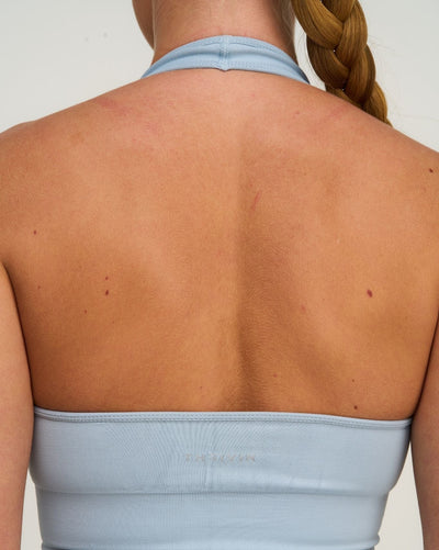 Elevate™ Sculpting Seamless Halterneck Top | Blue Haze