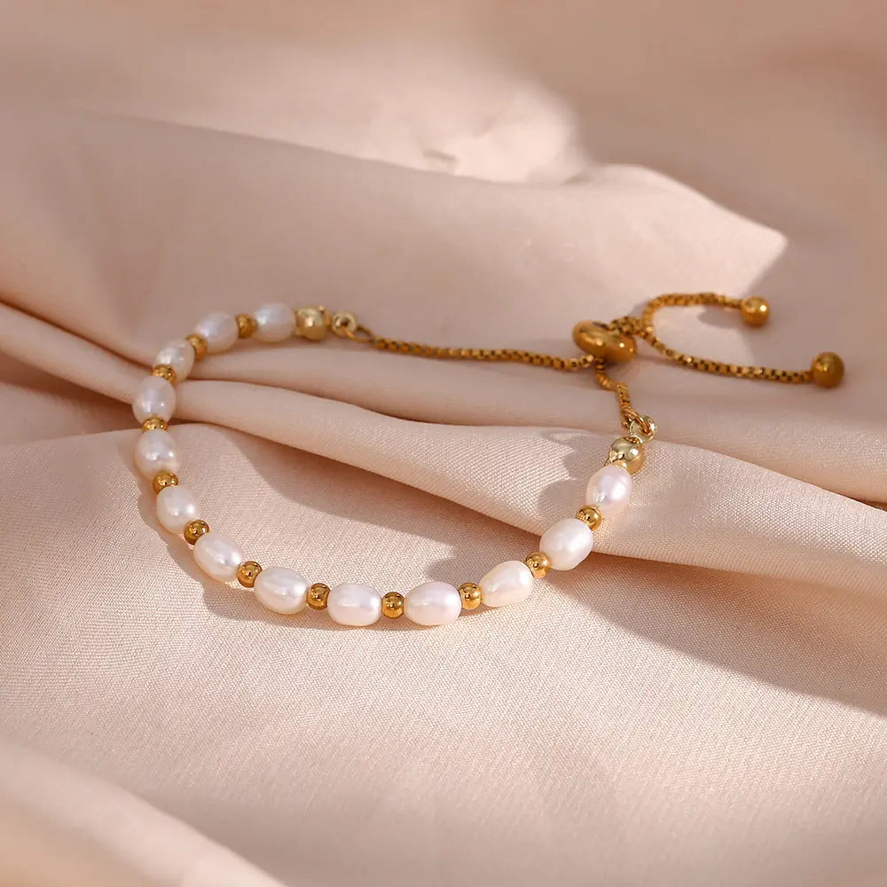 Aurelia Pearl Gold Bracelet — image 1