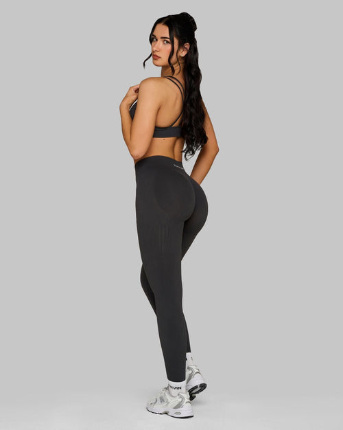 Elevate™ Sculpting Mid Waist Scrunch Leggings | Charcoal Grey
