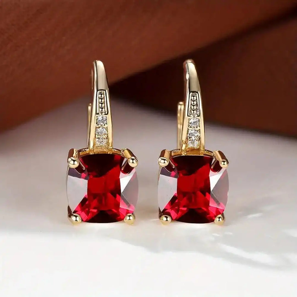 Mystic Sapphire Hoop Earrings — image 5
