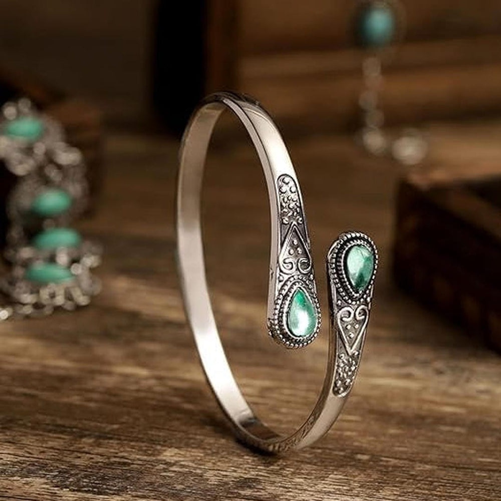 Ethnic Inlaid Imitation Stone Bracelet — image 2