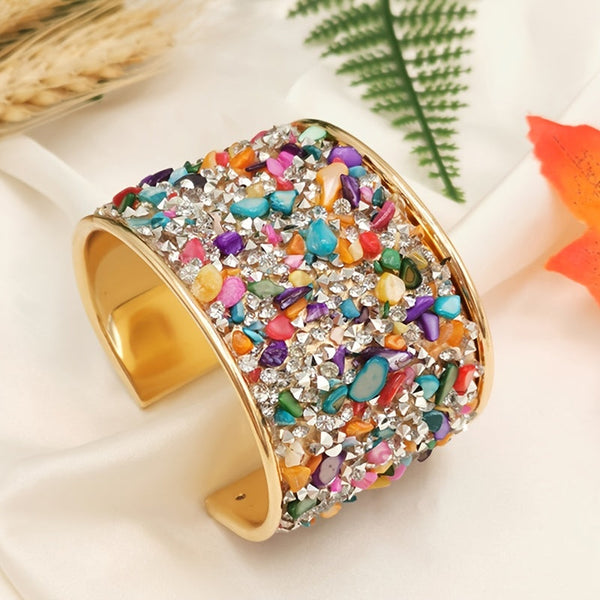 Colorful Inlaid Crystals Bracelet — image 1