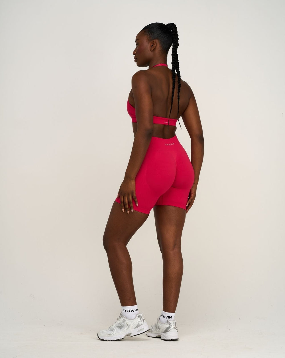Elevate™ Sculpting Seamless Adjustable Halter Bra | Strawberry