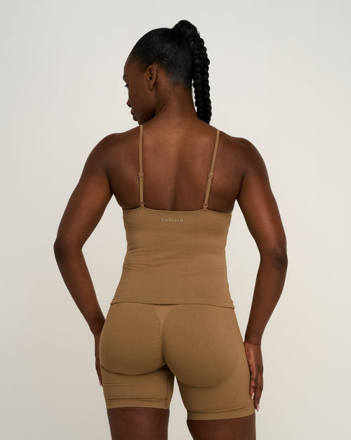 Elevate™ Sculpting Seamless Scoop Neck Cami | Toffee