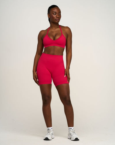 Elevate™ Sculpting Seamless Adjustable Halter Bra | Strawberry