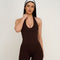 Elevate™ Sculpting Seamless Halterneck Top | Coffee