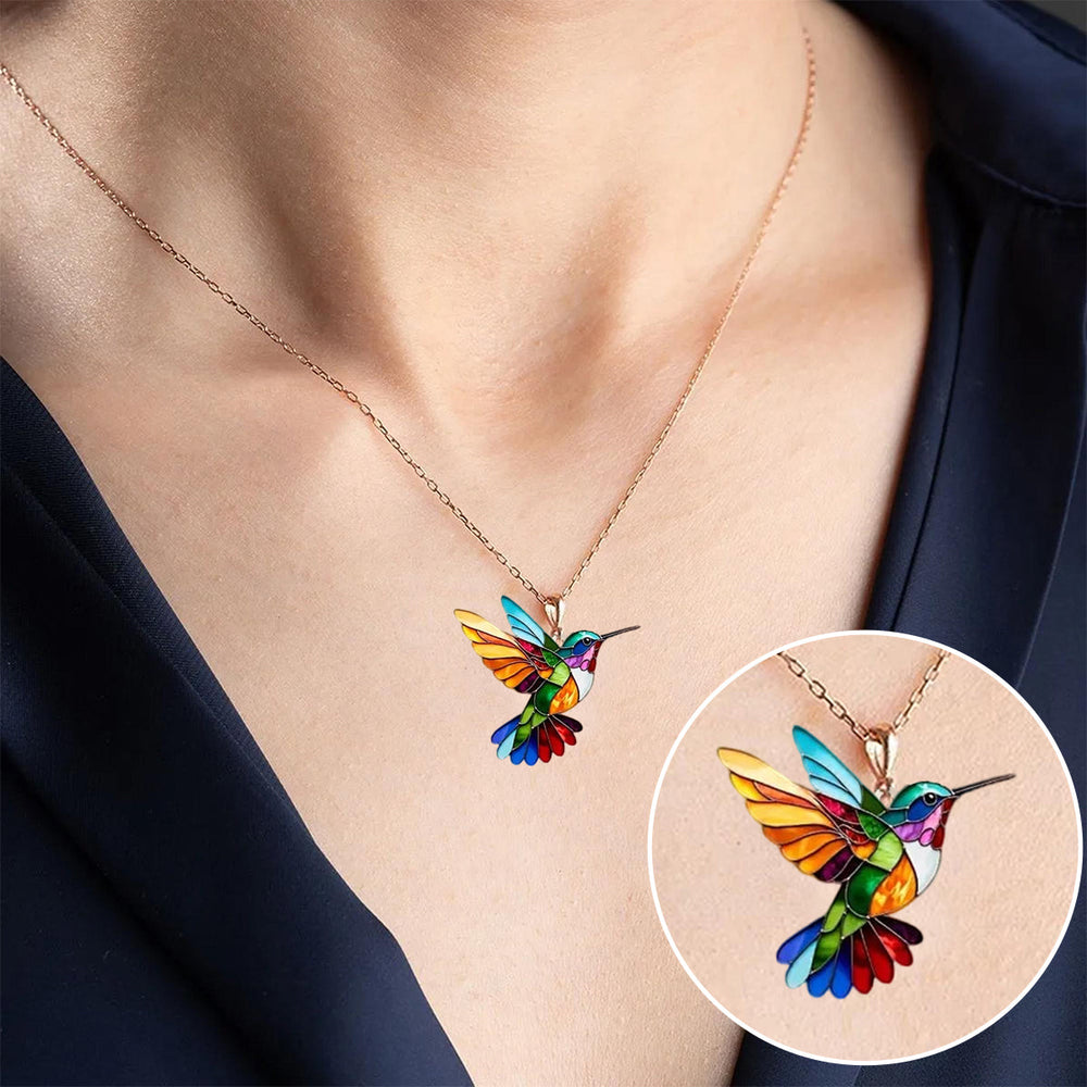 Hummingbird Crystal Necklace — image 2
