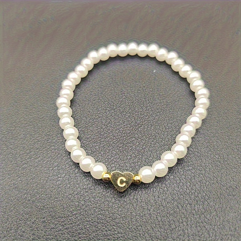 Chic A-Z Heart Initial Bracelet — image 3