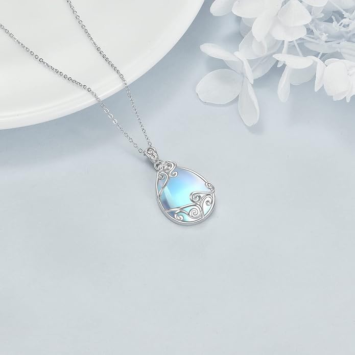 Moonlit Glacier Pendant Necklace — image 1