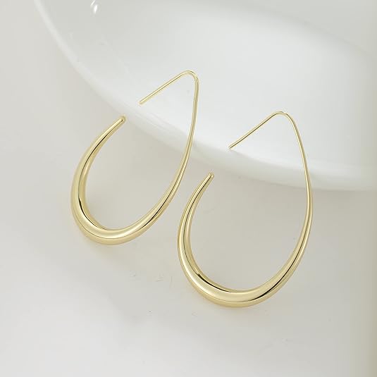 Sunlit Gold Hoop Earrings — image 1