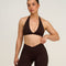 Elevate™ Sculpting Seamless V-Neck Halter Bra | Coffee
