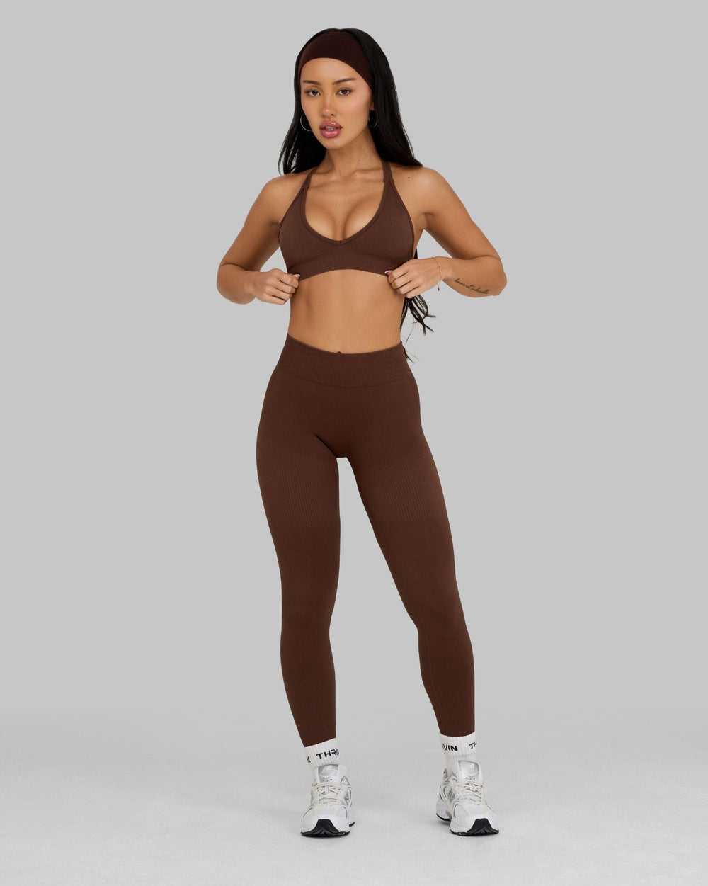 Elevate™ Sculpting Mid Waist Scrunch Leggings | Bourbon Brown