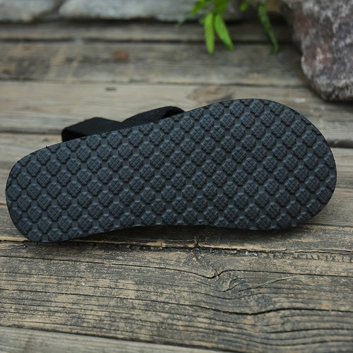 Stretch-Fit Woven Comfort Sandals
