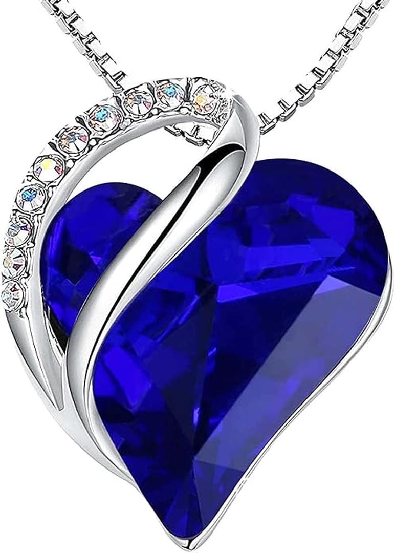 Infinity Heart Sapphire Necklace — image 2