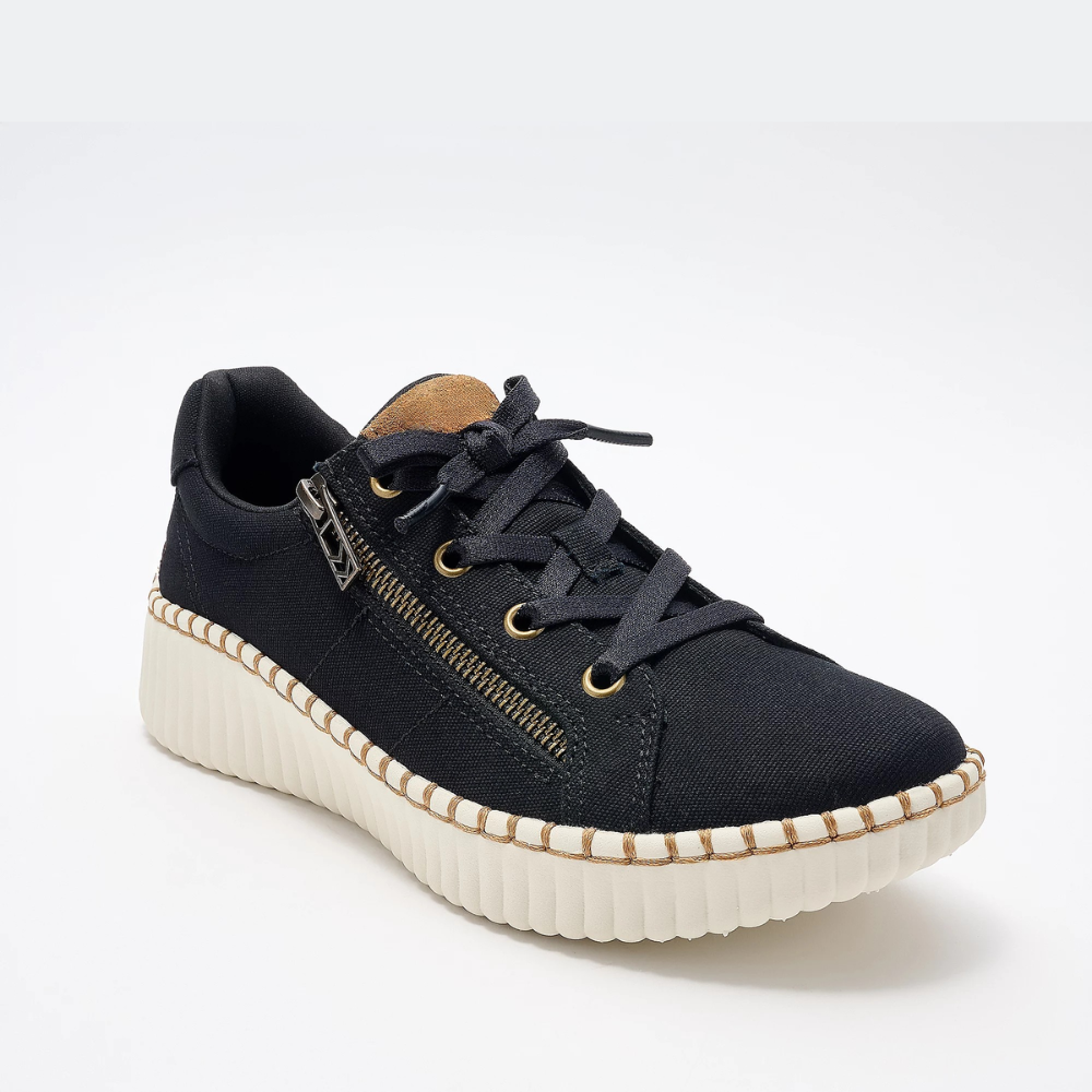 Zip Stride Canvas Sneakers – Lace-Free. Zipper-Easy.