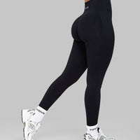 Elevate™ Sculpting High Waist Scrunch Leggings | Night Black