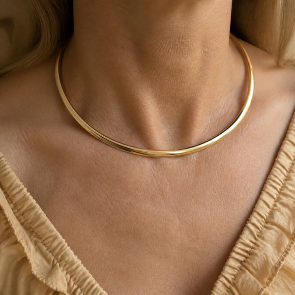 Golden Statement Torque Necklace — image 1