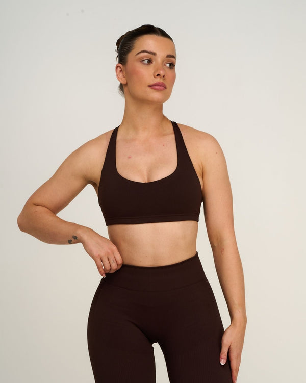 Elevate™ Sculpting Medium Impact Multiway Bra | Coffee