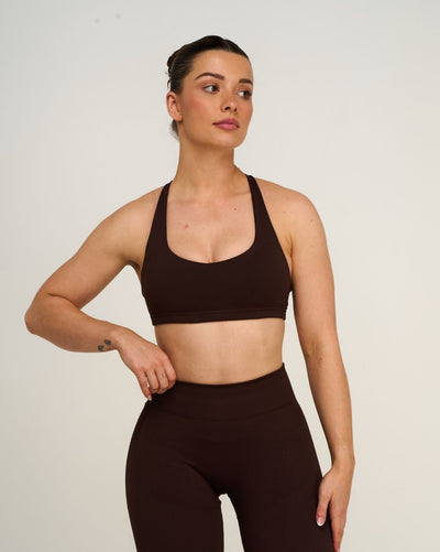 Elevate™ Sculpting Medium Impact Multiway Bra | Coffee