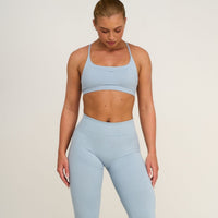 Elevate™ Sculpting Seamless Scoop Neck Bra | Blue Haze