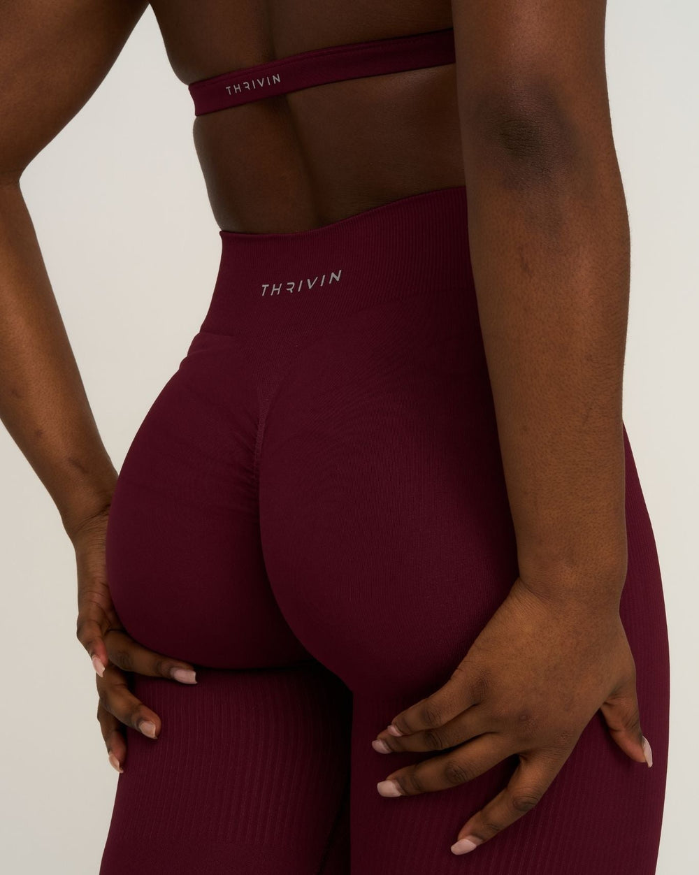 Elevate™ Sculpting Mid Waist Scrunch Leggings | Merlot