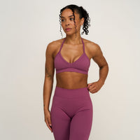 Elevate™ Sculpting Seamless Adjustable Halter Bra | Orchid Mauve