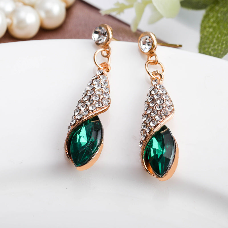 Veylith Emeraya Emerald Dangle Earrings — image 2