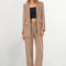 Osonn 2 Piece Blazer Outfits Business Casual Oversized Jacket Wide Leg Work Pants Dressy Suit Set