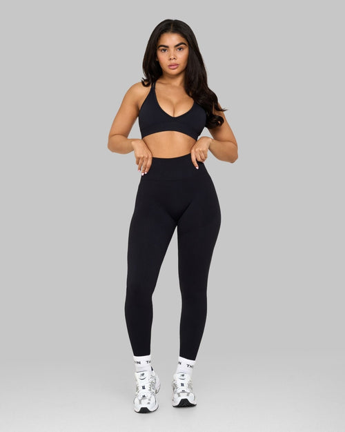 Elevate™ Sculpting High Waist Scrunch Leggings | Night Black