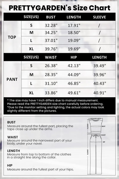 Osonn 2 Piece Sets Sleeveless Tank Ribbed Travel Vacation Lounge Wear Outfits