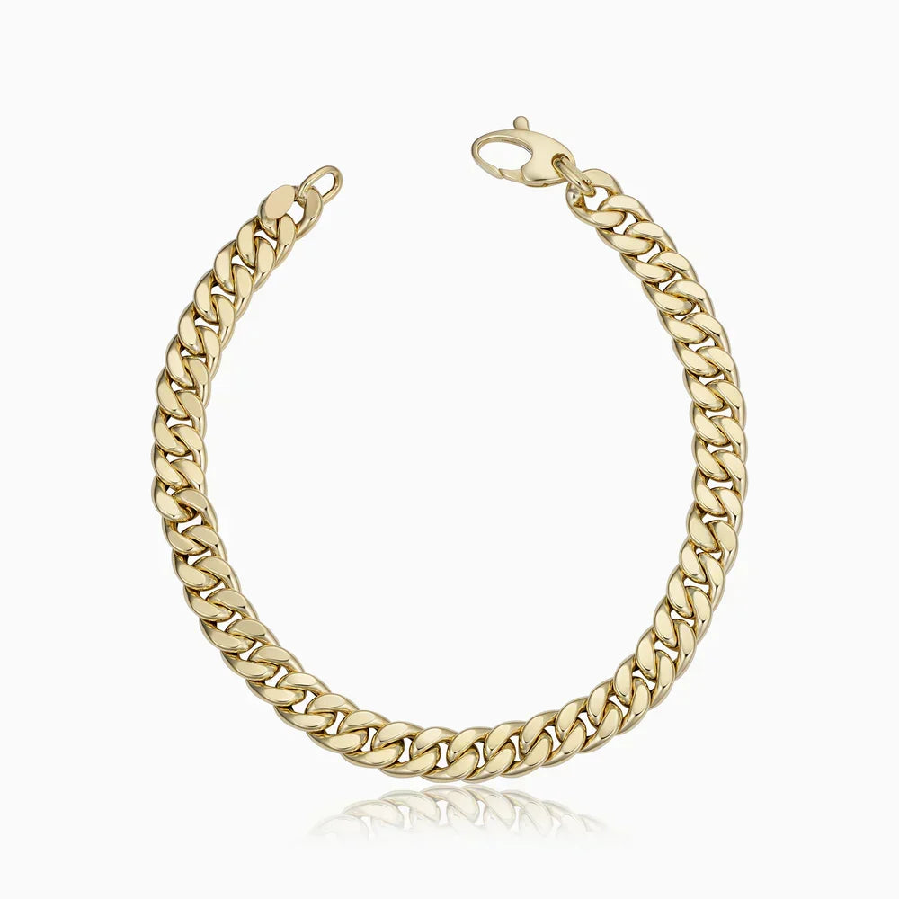 Estate Cuban Classic Gold Bracelet — image 1
