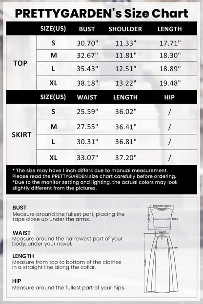 Osonn 2 Piece Maxi Skirt Sets Casual Knit Cropped Tank Top High Waisted Long Skirts Outfit