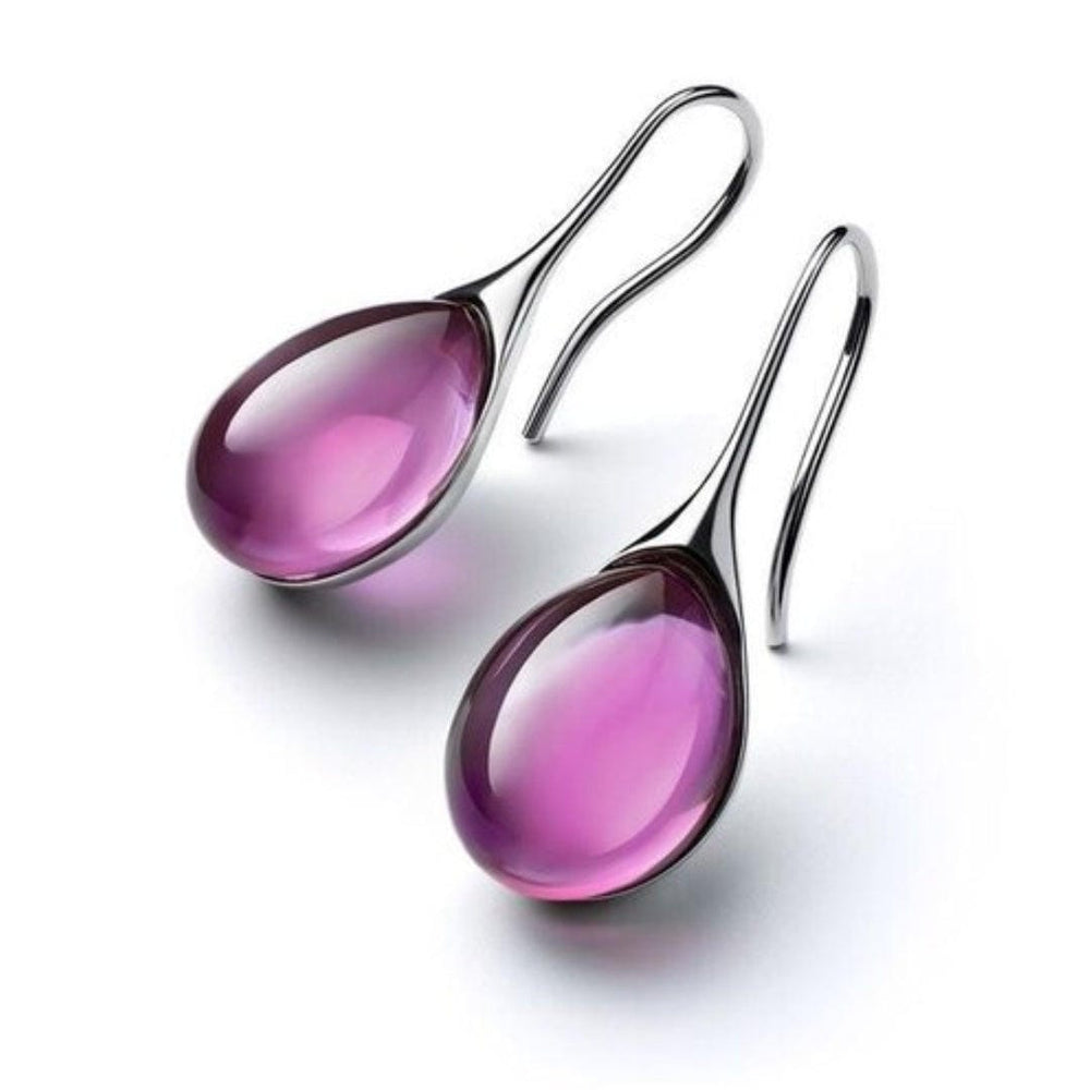 Minimalist Crystal Drop Earrings — image 2