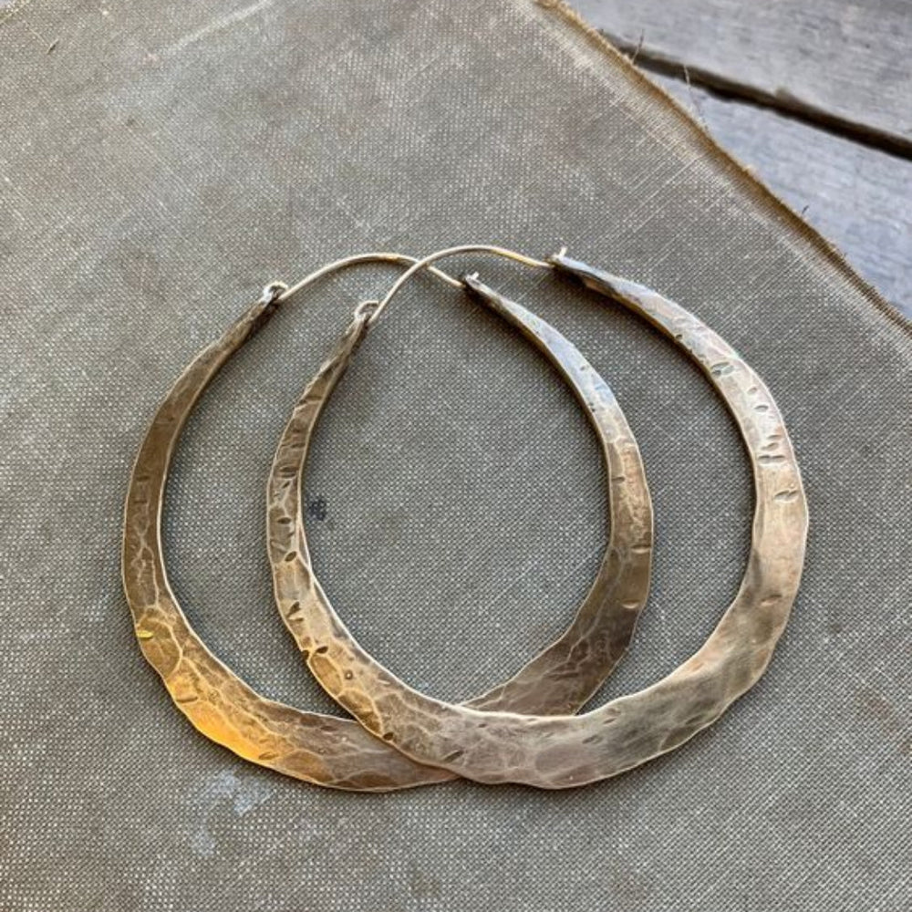 Antique Loop Gold Earrings — image 1