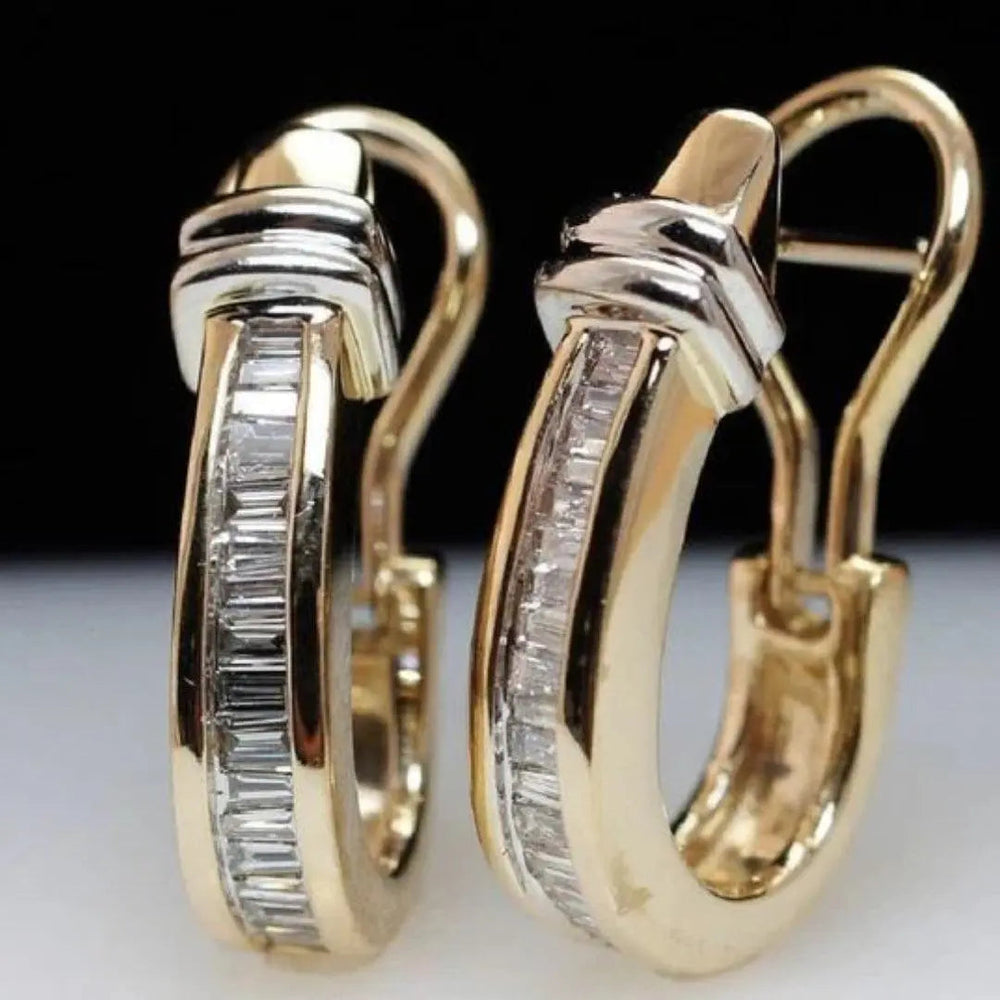 Luxury Gold & Diamond Earrings — image 1
