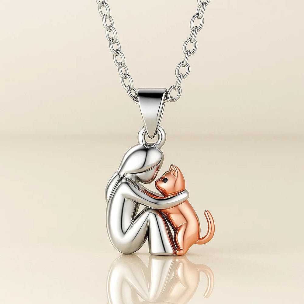 Minimal Cat Pendant Necklace — image 2