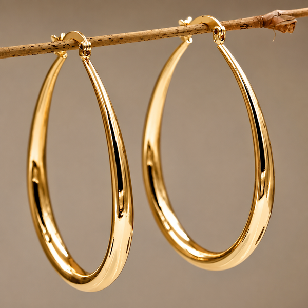 Radiant Chic Gold Earrings — image 1